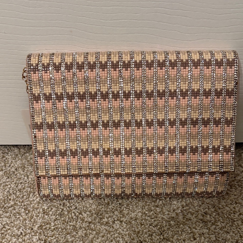 Elegant Plaid Clutch Bag